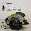 Serra Circular Elétrica C Guia Laser  Madeira Ferro Azulejos